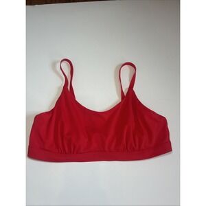 ATHLETA‎ Renew38D-DD Bra in CANDY RED adjustable straps Athletic Stretch